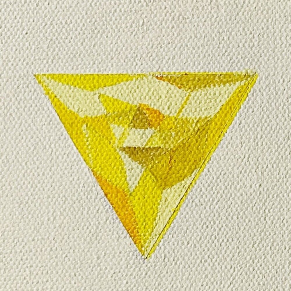 Yellow Diamond Triangles - Picture 4 of 6